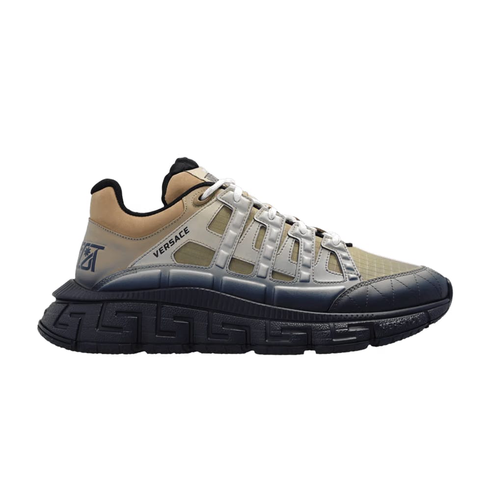 Versace Trigreca Sand Navy Blue Sprayed