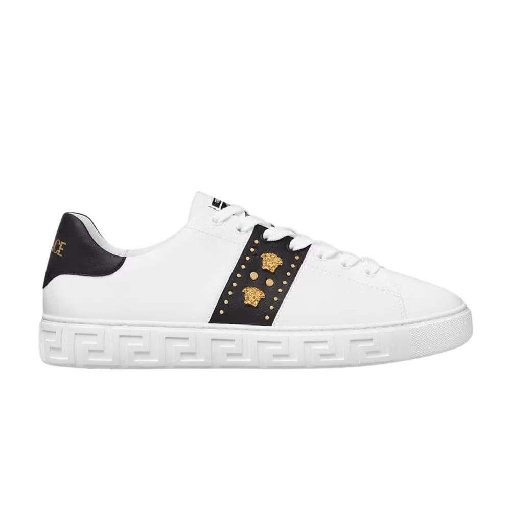 Versace Greca Sneaker Studded Greek - White