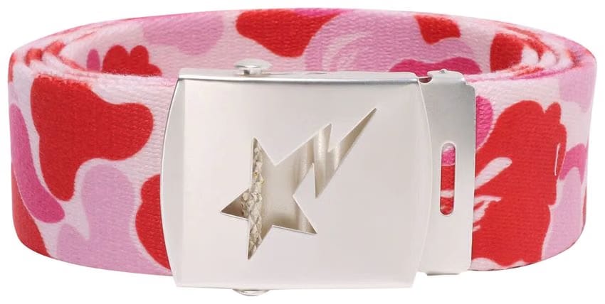 BAPE ABC Camo Sta Gi Belt Pink