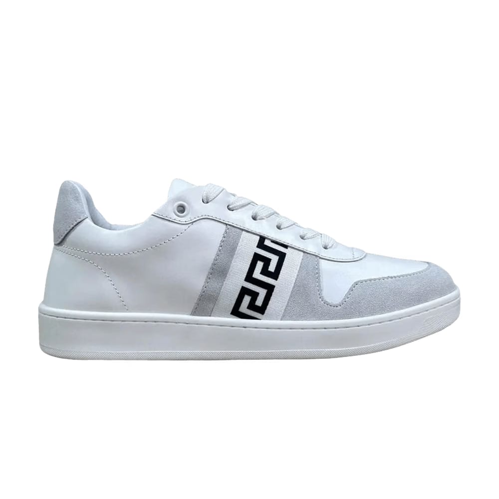Versace Wmns La Greca Sneaker 'White Grey Black'