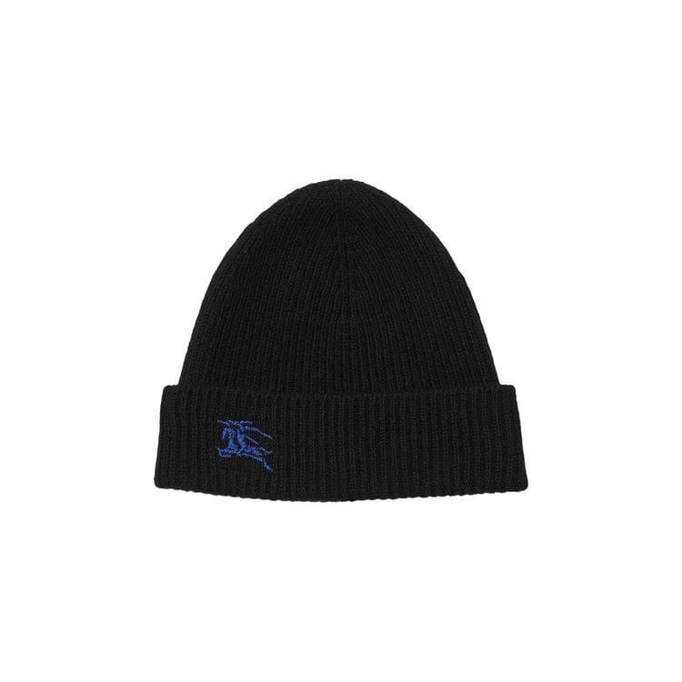 Burberry Ribbed Cashmere Beanie Black