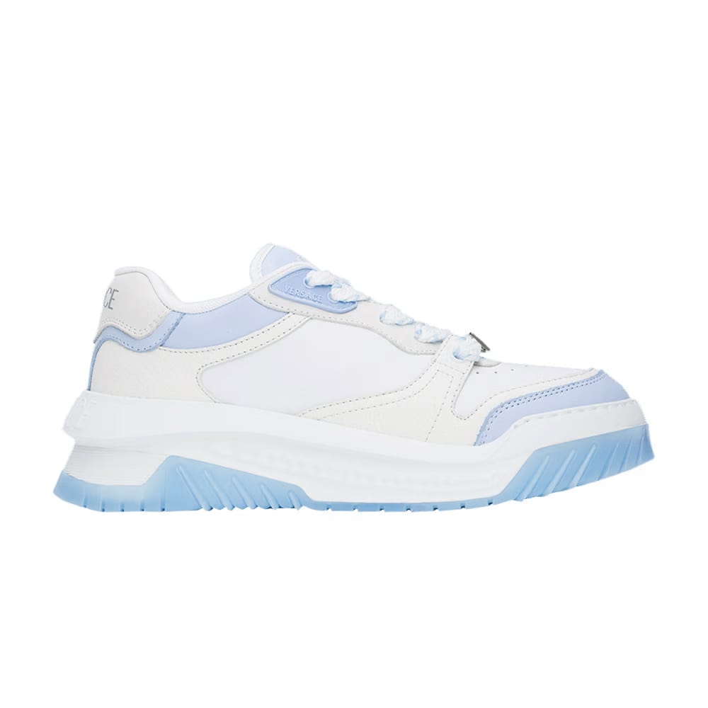 Versace Greca Odissea Sneaker White Blue Hydrangea