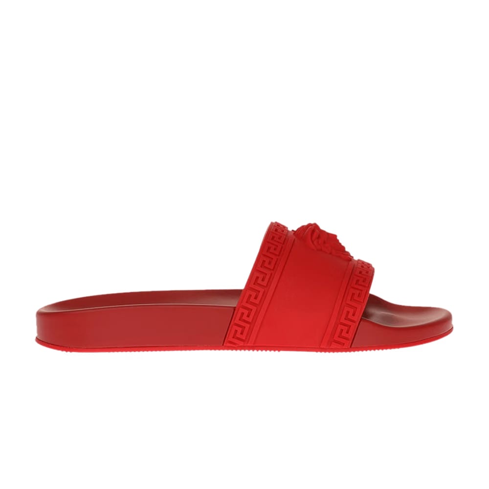 Versace Palazzo Medusa Pool Slide Cardinal Red