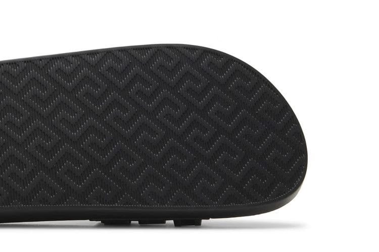 Versace Slide Allover Logo - Black