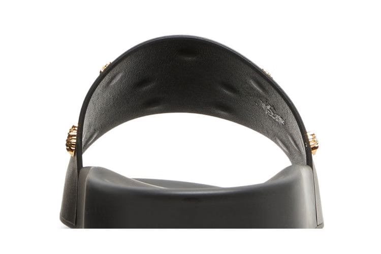 Versace Medusa Stud Leather Slide Black