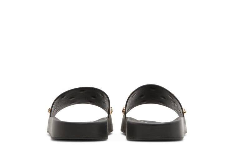 Versace Medusa Stud Leather Slide Black