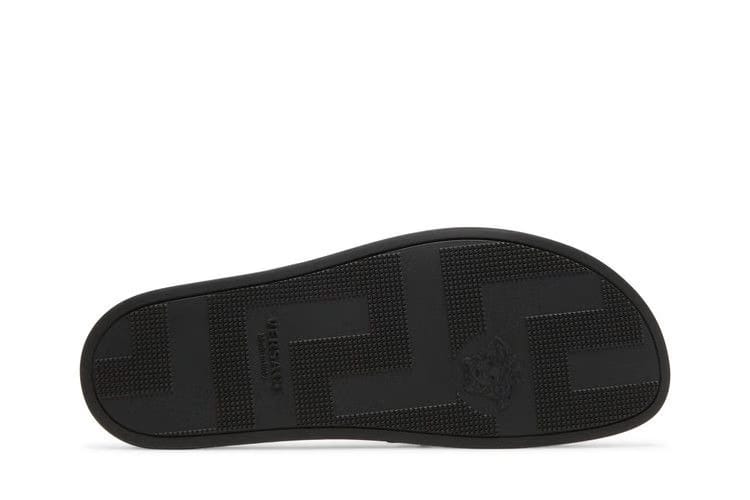 Versace Medusa Stud Leather Slide Black