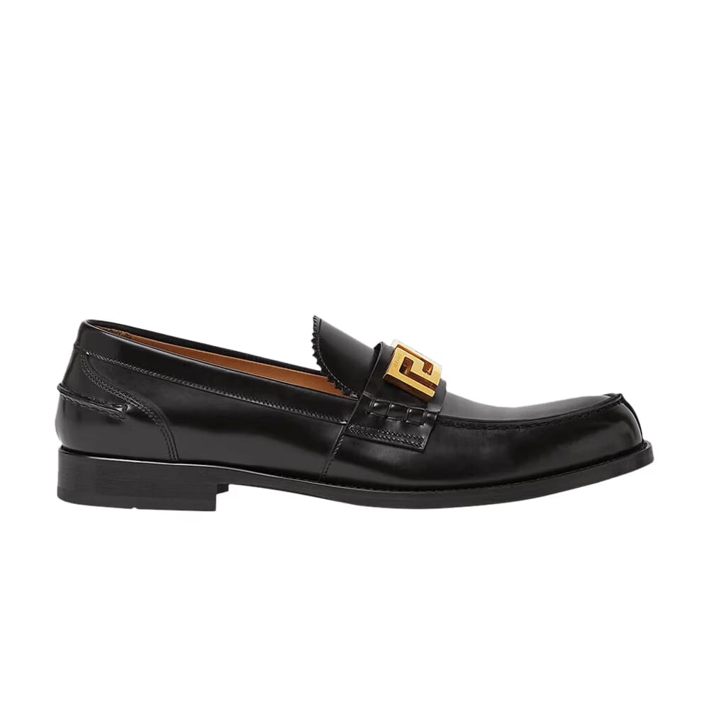 Versace Greca Loafer Black Gold