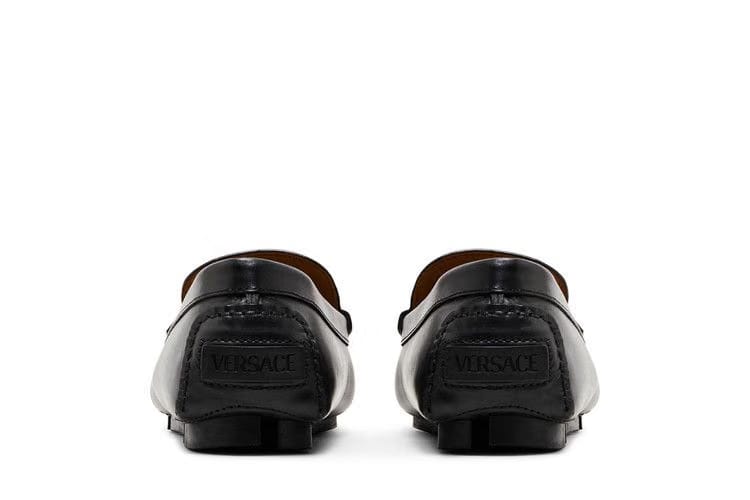 Versace LA Medusa Driver Loafer Black Gold