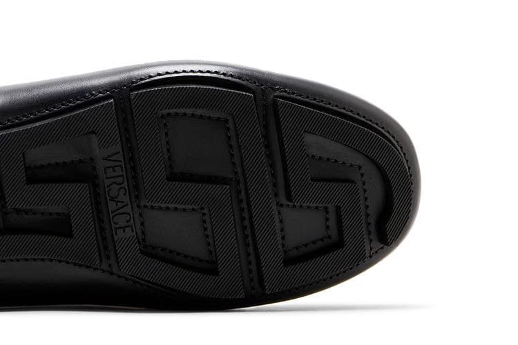 Versace LA Medusa Driver Loafer Black Gold