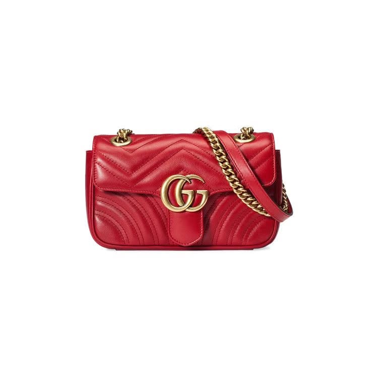 Gucci GG Marmont Matelassé Mini Bag Red