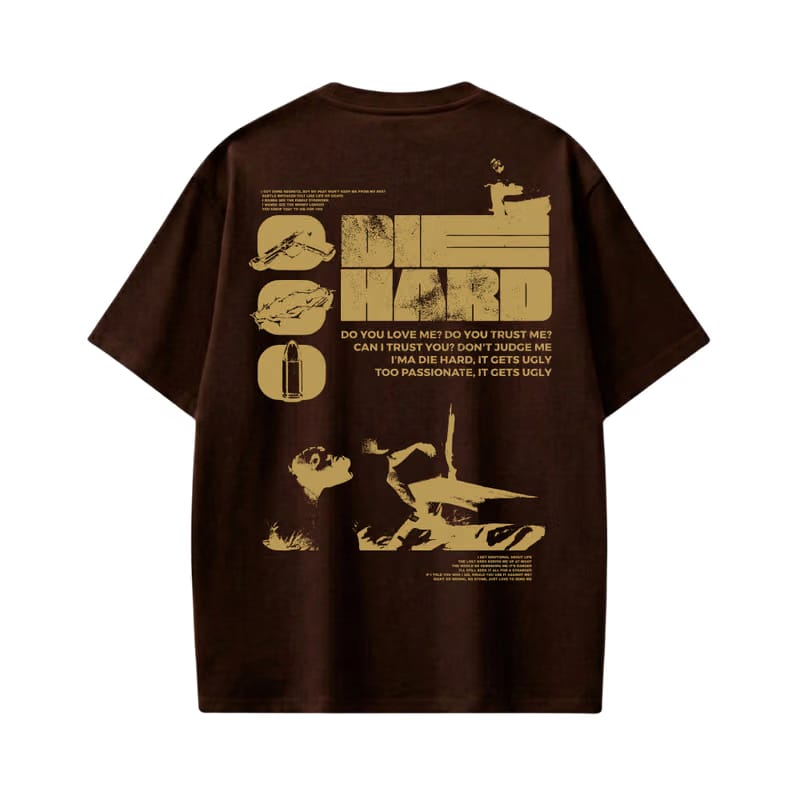 Kendrick - Die Hard (Brown) T-shirt