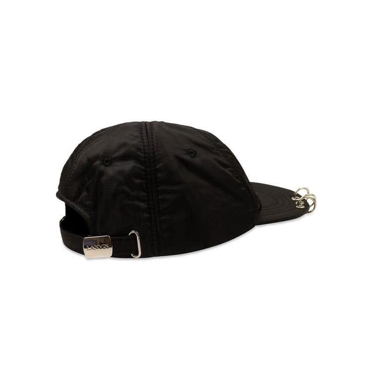 Lanvin Graffiti Logo Embroidered Cap Black