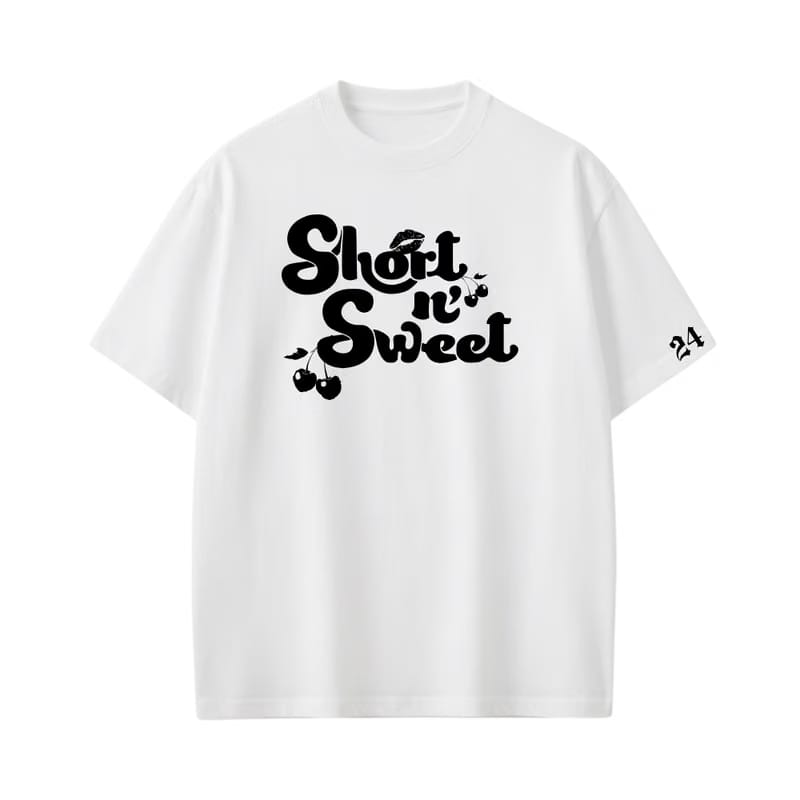 Sabrina - Short n Sweet (White) T-shirt