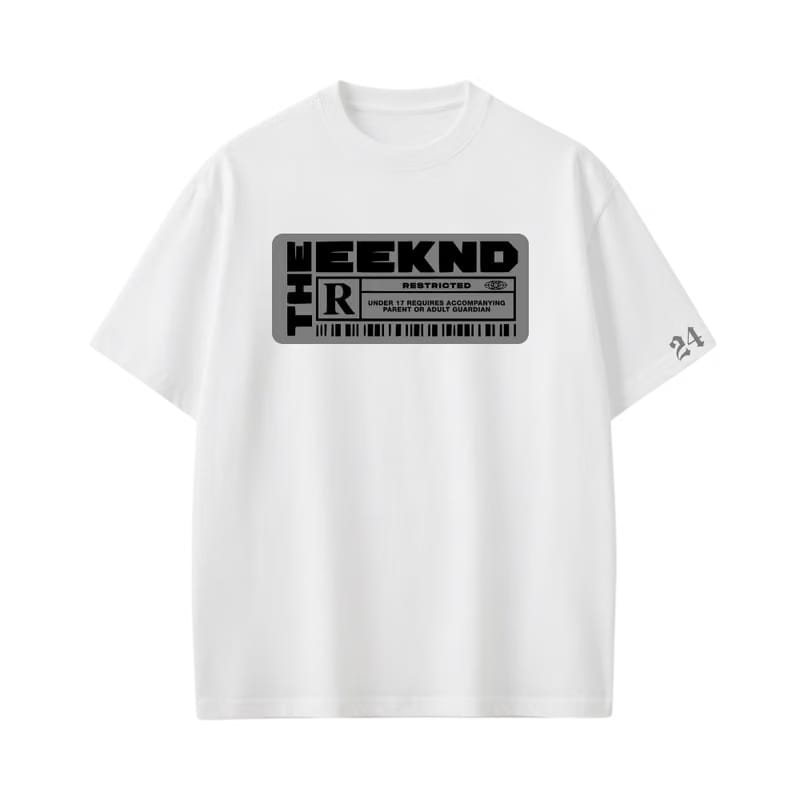 Weeknd - Black Tape (White) T-shirt