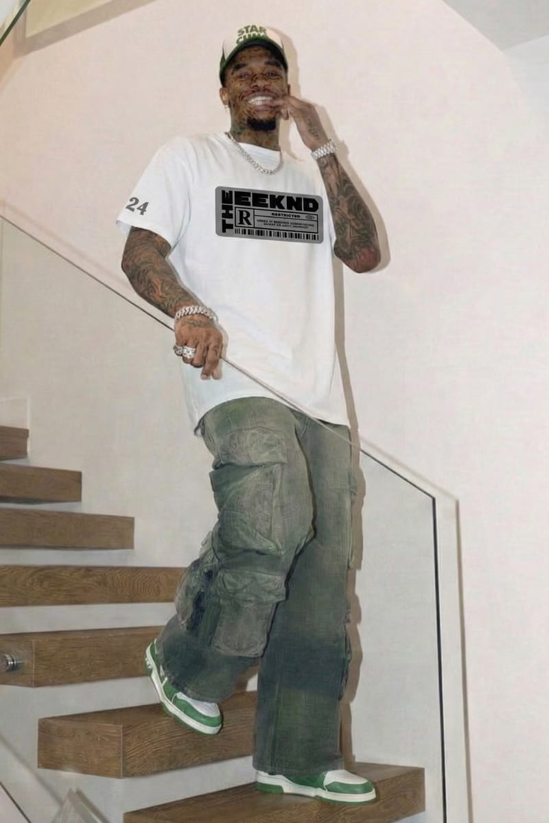 Weeknd - Black Tape (White) T-shirt
