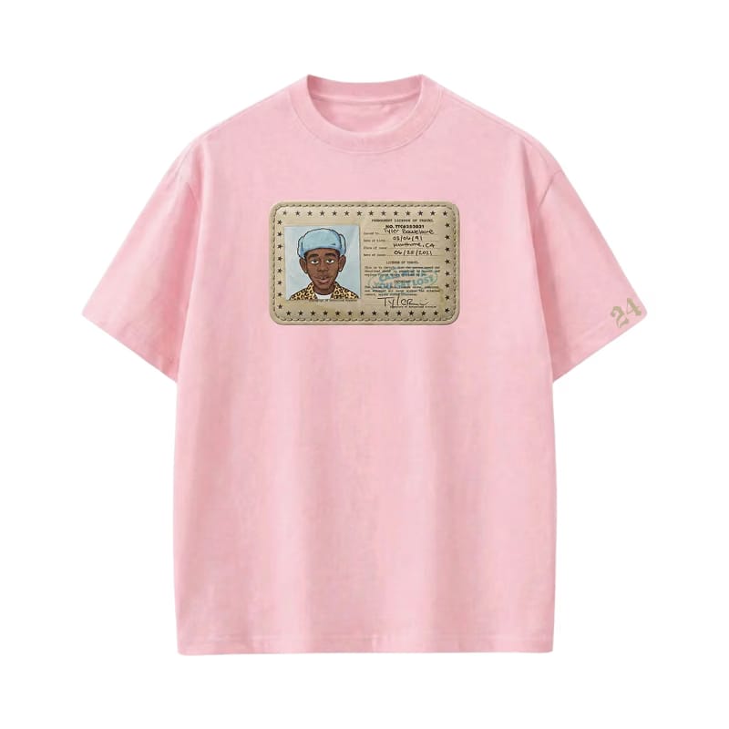 Tyler - Travel Licence (Pink) T-shirt