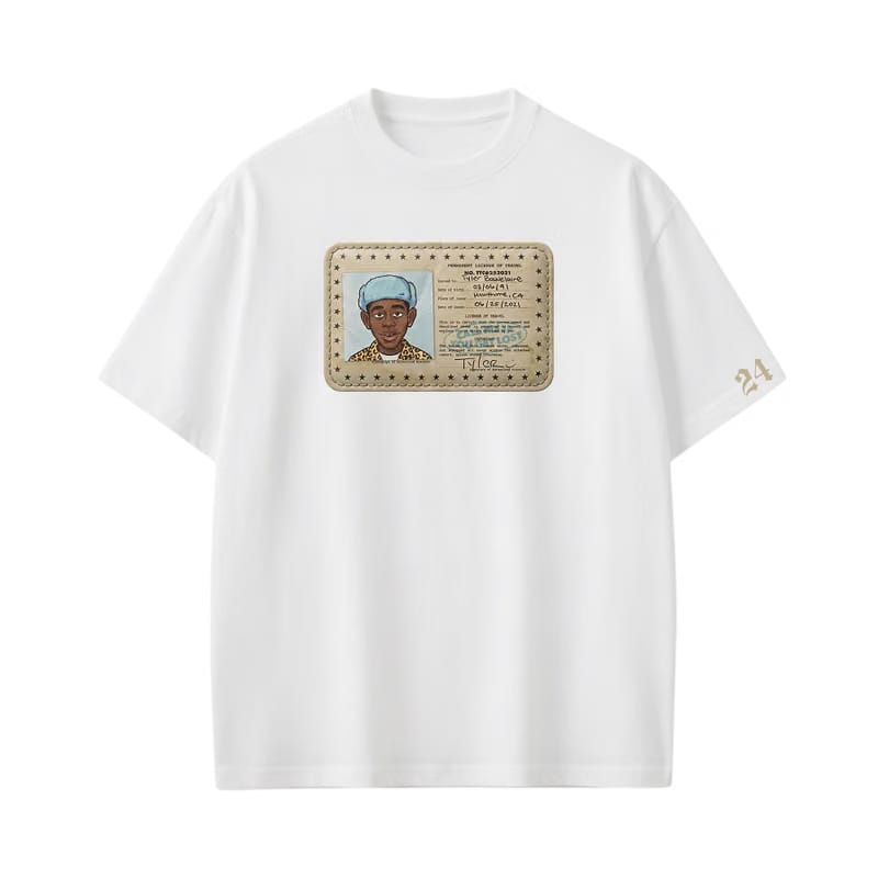 Tyler - Travel Licence (White) T-shirt