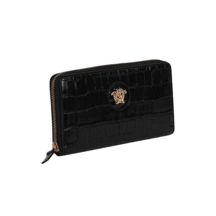 Versace Embossed La Medusa Wallet Black