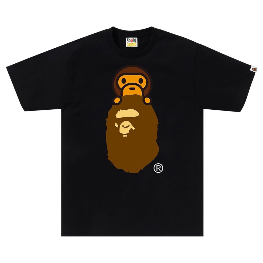BAPE Milo On Ape Head T-Shirt Black