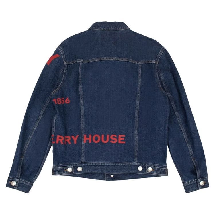 Burberry Denim Print Jacket Blue