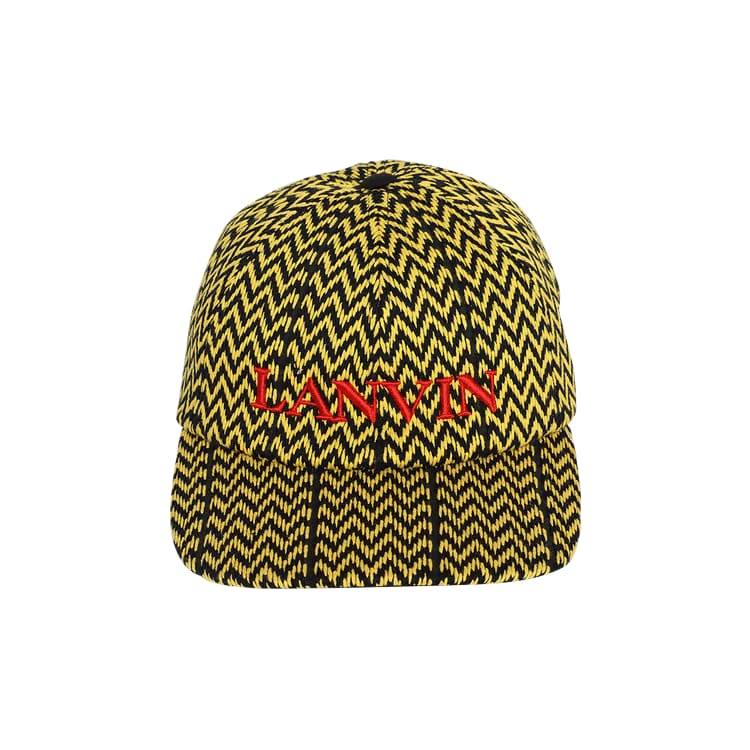 Lanvin Curb Baseball Cap Black/Yellow