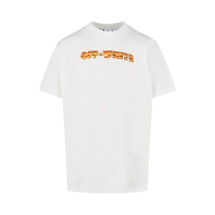 Off-White Arrows Print Crewneck T-Shirt White/Orange
