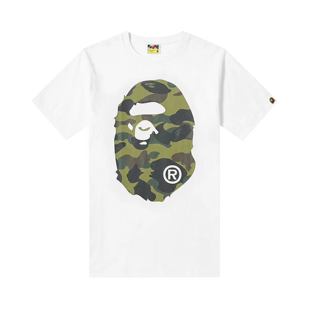 BAPE Color Camo Big Ape Head T-Shirt White/Green