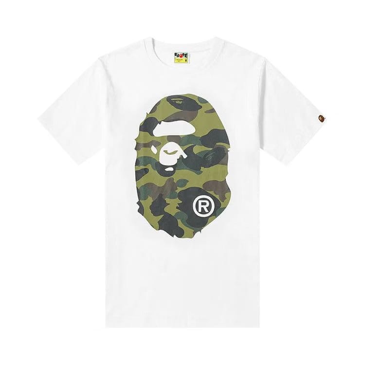BAPE Color Camo Big Ape Head T-Shirt White/Green