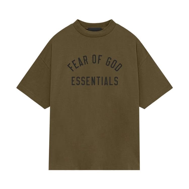 Fear of God Essentials Jersey Crewneck T-Shirt Olive