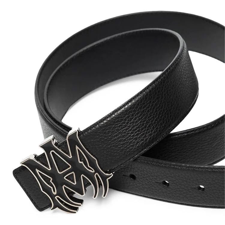Amiri Pebbled 4cm MA Belt Black