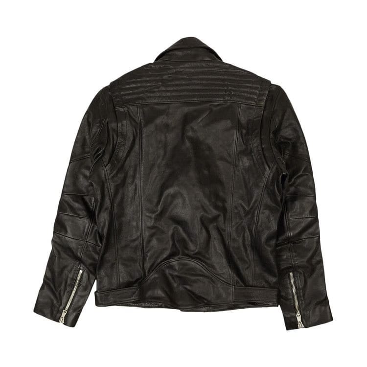 Balmain 905 Leather Jacket Black