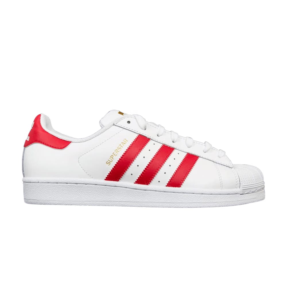 Adidas Superstar Foundation White Scarlet