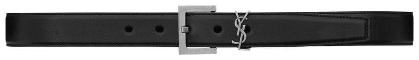 Saint Laurent Cassandre Belt Black