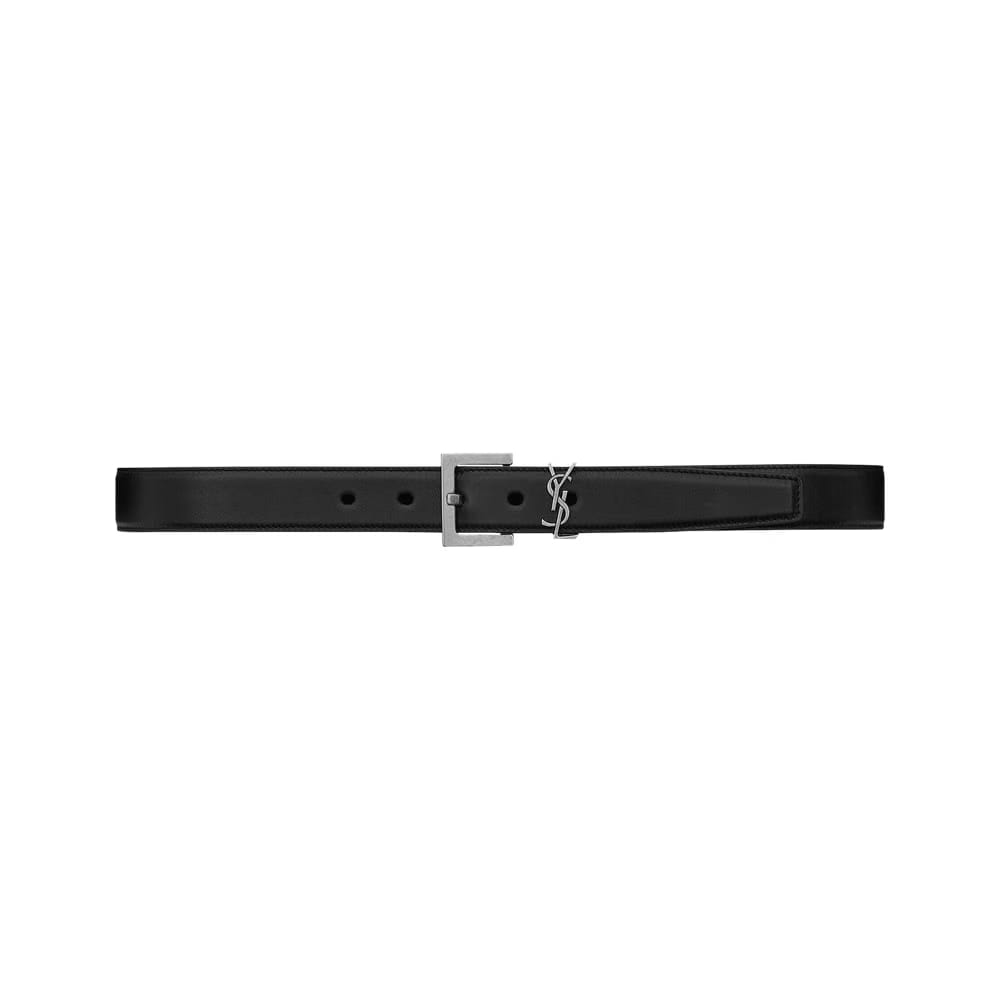 Saint Laurent Cassandre Belt Black