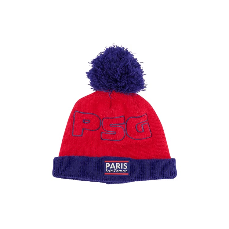 Vintage Paris Saint-Germain PSG Pom Beanie Red/Blue