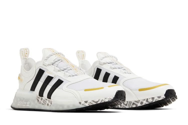Adidas NMD_R1 V3 White Gold Plaid