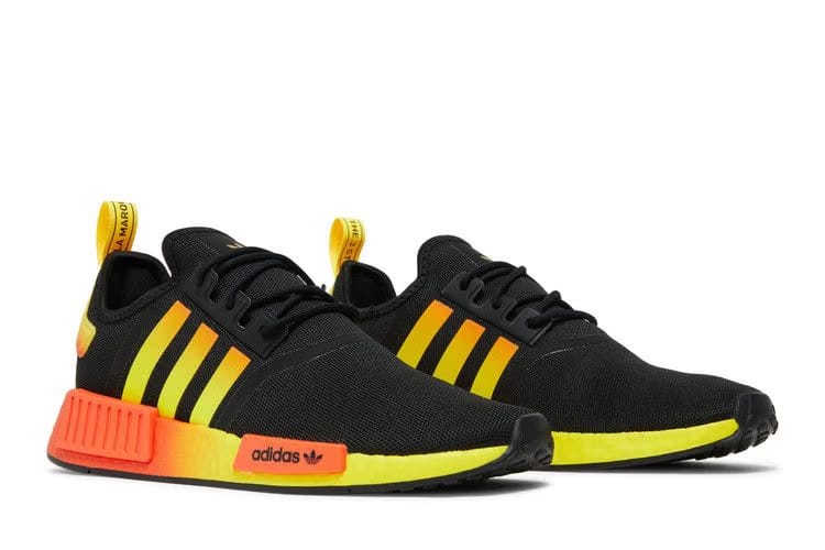 Adidas NMD_R1 Black Orange Yellow Gradient