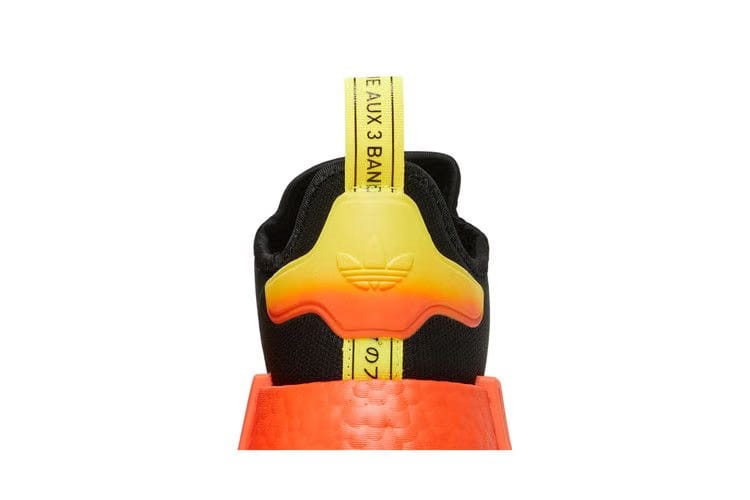Adidas NMD_R1 Black Orange Yellow Gradient