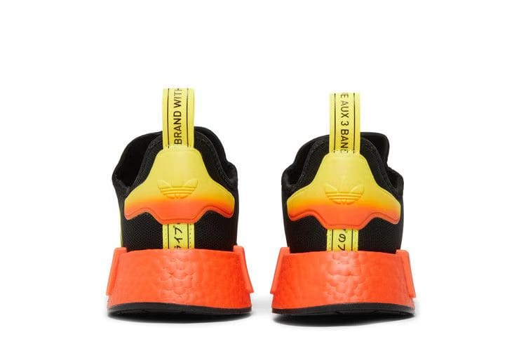 Adidas NMD_R1 Black Orange Yellow Gradient