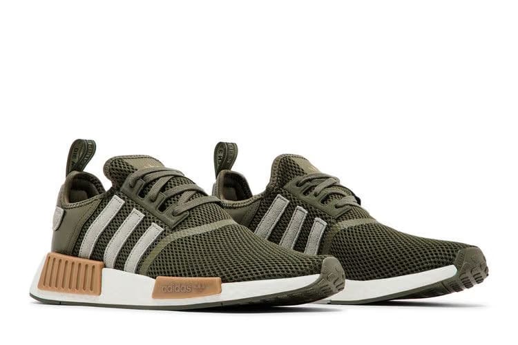 Adidas NMD_R1 Olive Strata Silver Pebble