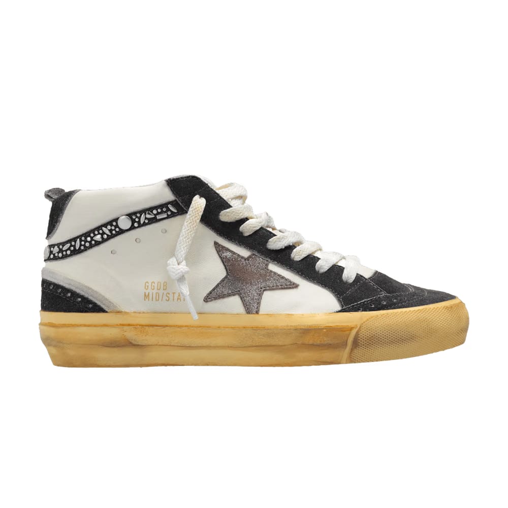 Golden Goose Wmns Mid Star 'White Grey Blue'