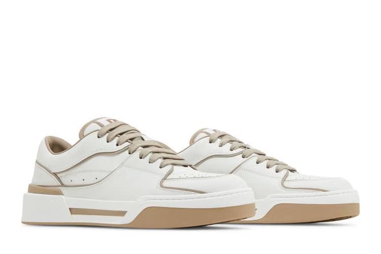 Dolce & Gabbana New Roma Low Bianco Taupe