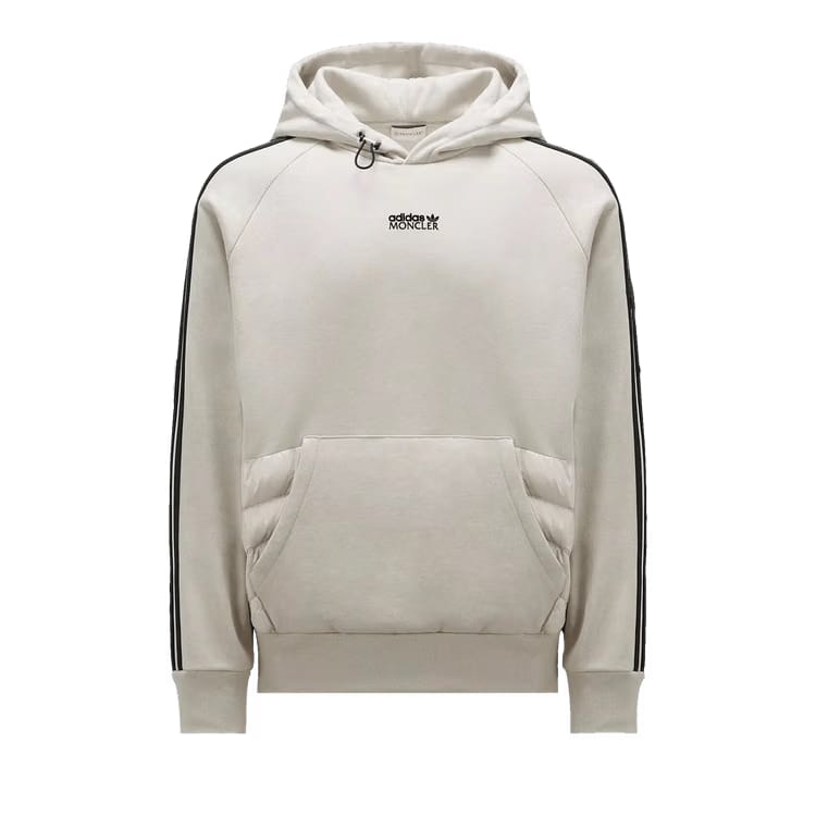 Moncler x adidas Fleece Hoodie Stone Grey