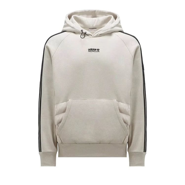 Moncler x adidas Fleece Hoodie Stone Grey
