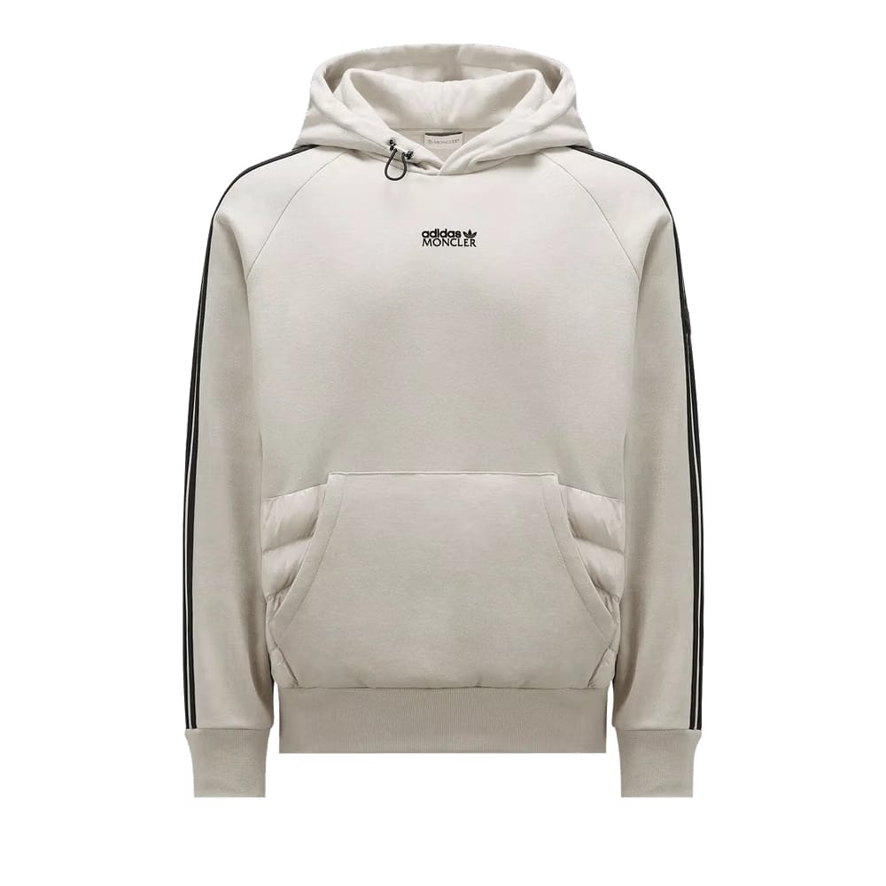 Moncler x adidas Fleece Hoodie Stone Grey