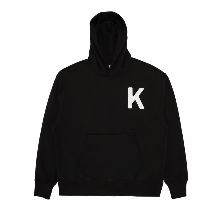 Kenzo Lucky Tiger Oversize Embroidered Hoodie Black