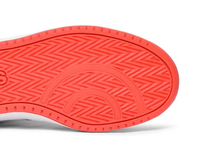 Adidas Hoops 2.0 Mid J Black Hi-Res Red