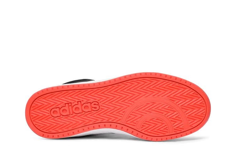 Adidas Hoops 2.0 Mid J Black Hi-Res Red