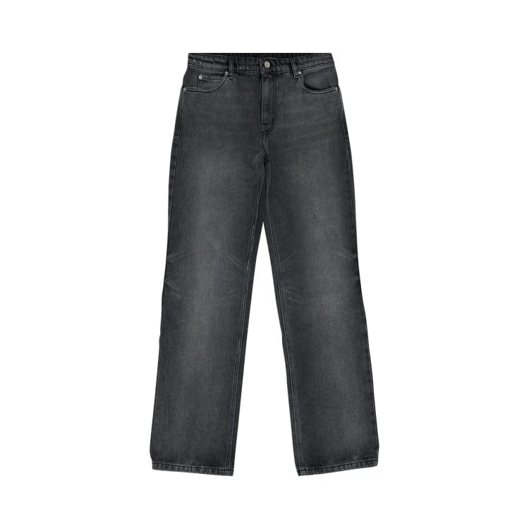 Courrèges Relaxed Denim Straight Pants Stonewashed Grey